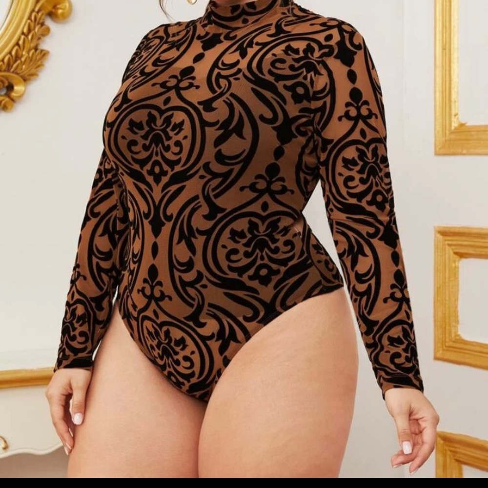 Sheer Plus Size Body Suit